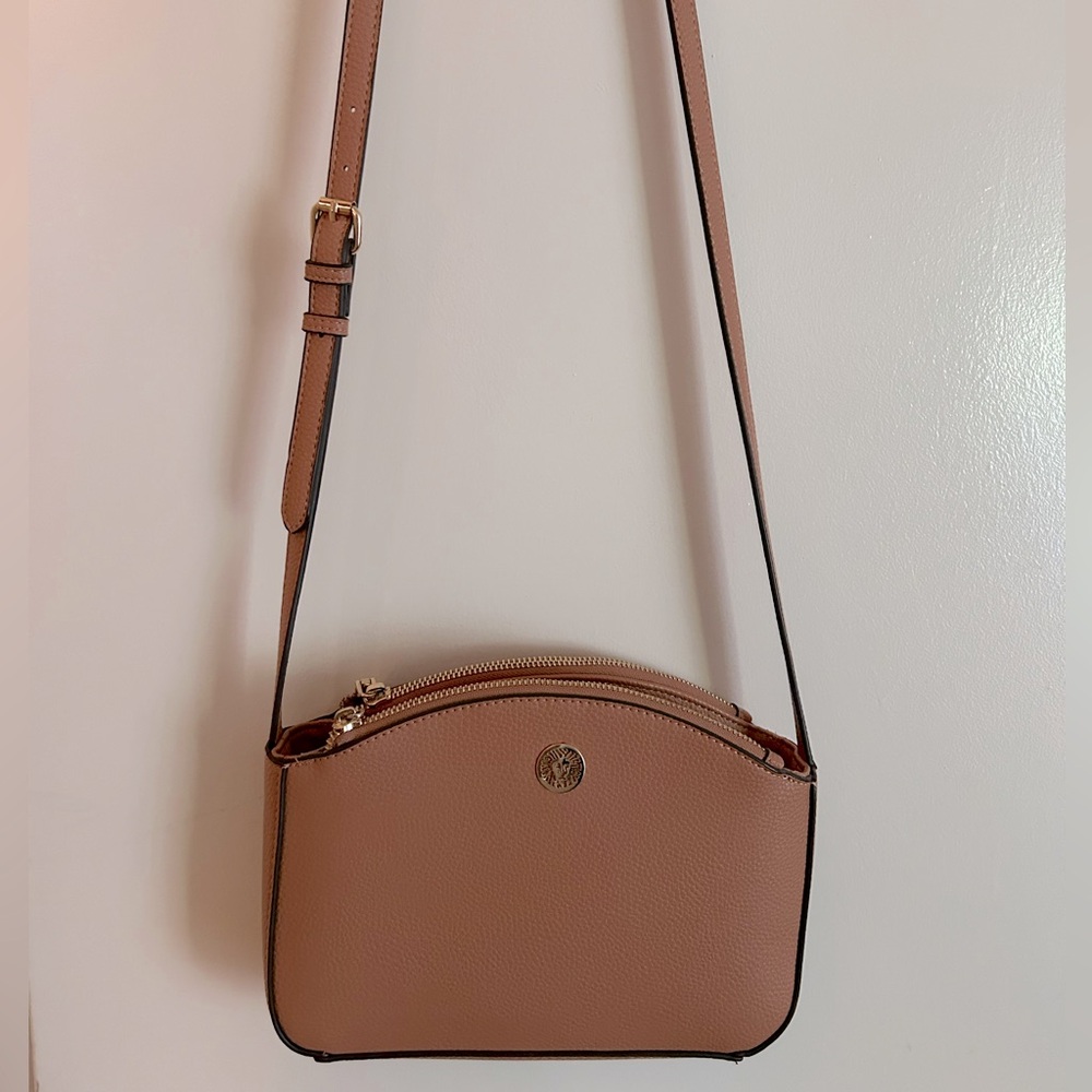 Anne Klein caramel leather purse